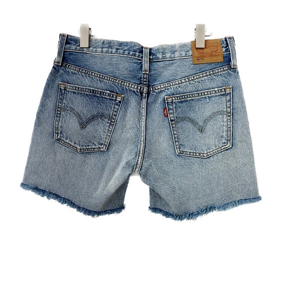 Levi Strauss 501 White Oak Short Cone Denim Blue Medium Wash Size 27 - Picture 3 of 5